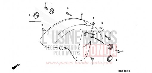 FRONT FENDER CBR1000FH de 1987